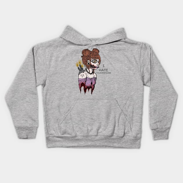 Birthday Vibes Kids Hoodie by NoisomeArt